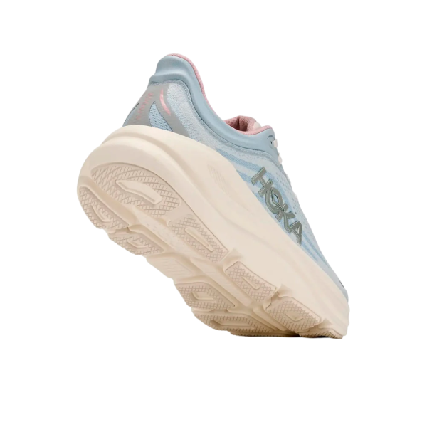 HOKA BONDI 9 MINERAL BLUE ZAPATILLAS RUNNING MUJER VISTA ANTERIOR,ARISTARUN