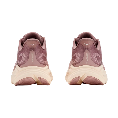 HOKA CLIFTON 11 PINK OPAL ZAPATILLAS RUNNING MUJER VISTA ANTERIOR,ARISTARUN
