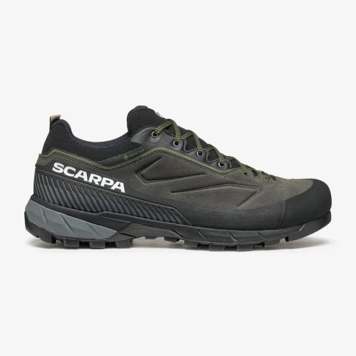 SCARPA RAPID XT GTX NEGRO VERDE ZAPATILLAS TREKKING HOMBRE VISTA EXTERIOR,ARISTARUN