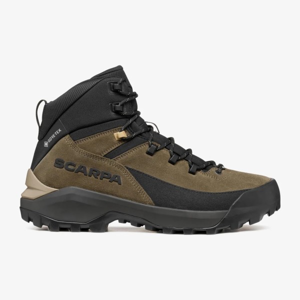 SCARPA MUSTANG TRK GTX NEGRO VERDE BOTAS TREKKING HOMBRE VISTA EXTERIOR,ARISTARUN