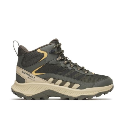 MERRELL SPEED STRIKE 2 MID GTX OLIVA BOTAS TREKKING HOMBRE VISTA EXTERIOR,ARISTARUN