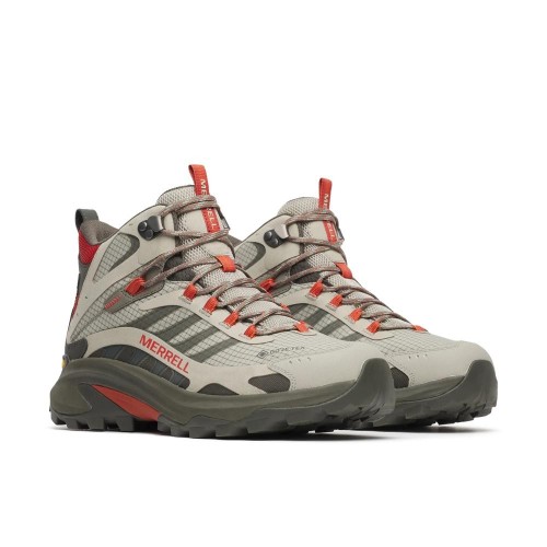 MERREL MOAB SPEED 2 MID GTX GRIS ROJO BOTAS TREKKING HOMBRE,ARISTARUN