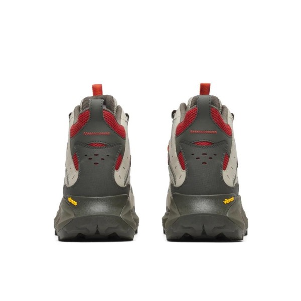 MERREL MOAB SPEED 2 MID GTX GRIS ROJO BOTAS TREKKING HOMBRE VISTA TRASERA,ARISTARUN