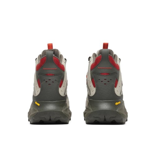 MERREL MOAB SPEED 2 MID GTX GRIS ROJO BOTAS TREKKING HOMBRE VISTA TRASERA,ARISTARUN