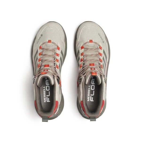 MERREL MOAB SPEED 2 MID GTX GRIS ROJO BOTAS TREKKING HOMBRE VISTA SUPERIOR,ARISTARUN