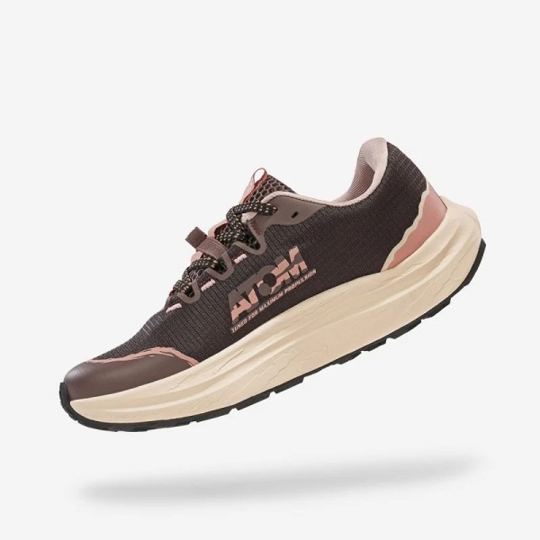 ATOM PELLERE NEGRO ROSA ZAPATILLAS GRAVEL MUJER VISTA INTERIOR,ARISTARUN