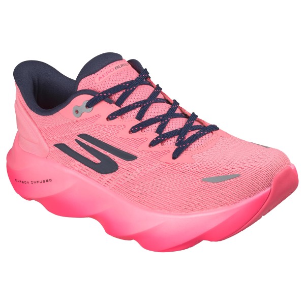 SKECHERS AERO BURST ROSA ZAPATILLAS RUNNING MUJER VISTA LATERAL,ARISTARUN