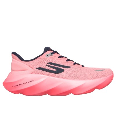 SKECHERS AERO BURST ROSA ZAPATILLAS RUNNING MUJER VISTA EXTERIOR,ARISTARUN