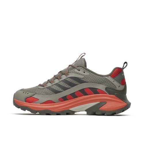 MERRELL MOAB SPEED 2 GTX GRIS ROJO ZAPATILLAS TREKKING HOMBRE VISTA INTERIOR,ARISTARUN