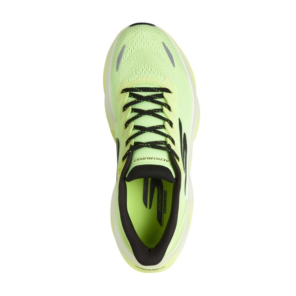 SKECHERS AERO BURST AMARILLO ZAPATILLAS RUNNING HOMBRE VISTA SUPERIOR,ARISTARUN