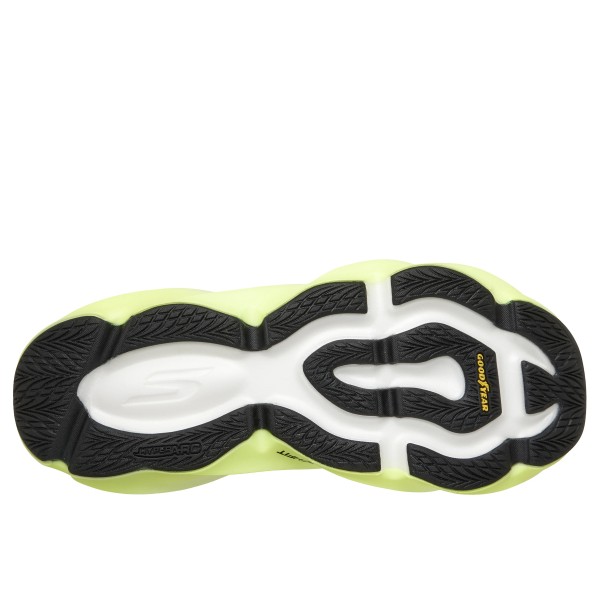 SKECHERS AERO BURST AMARILLO ZAPATILLAS RUNNING HOMBRE VISTA SUELA,ARISTARUN