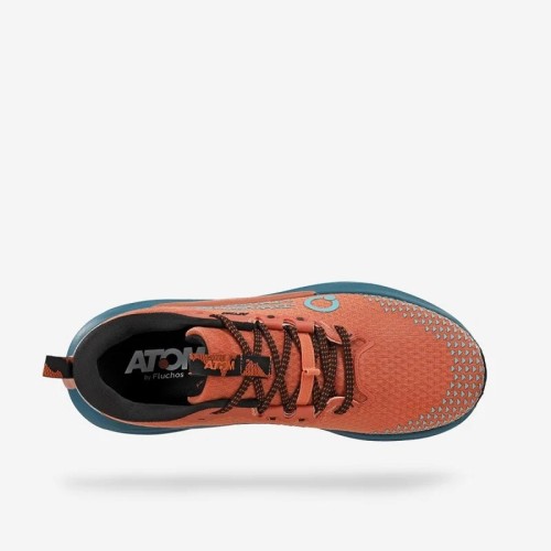 ATOM TERRA V3 ORANGE BLUE ZAPATILLAS TRAIL HOMBRE VISTA SUPERIOR,ARISTARUN