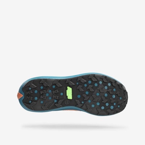 ATOM TERRA V3 ORANGE BLUE ZAPATILLAS TRAIL HOMBRE VISTA SUELA,ARISTARUN