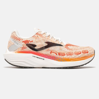 JOMA R.6000 BLANCO NARANJA ZAPATILLAS RUNNING HOMBRE VISTA EXTERIOR,ARISTARUN