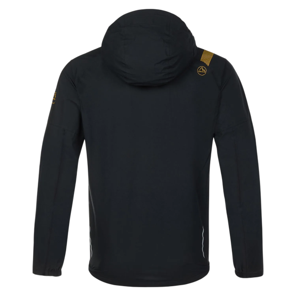 LA SPORTIVA POCKETSHELL JKT NEGRO AMARILLO CHAQUETA IMPERMEABLE HOMBRE,ARISTARUN