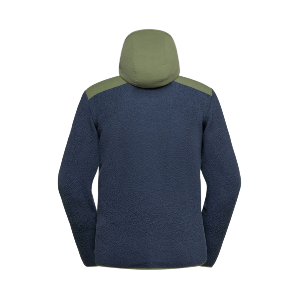 LA SPORTIVA FORRO POLAR GUIDANCE SHERPA HOODY AZUL VERDE HOMBRE VISTA FRONTAL,ARISTARUN