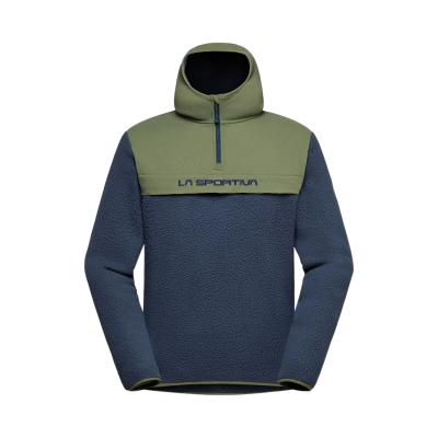 LA SPORTIVA FORRO POLAR GUIDANCE SHERPA HOODY AZUL VERDE HOMBRE VISTA FRONTAL,ARISTARUN