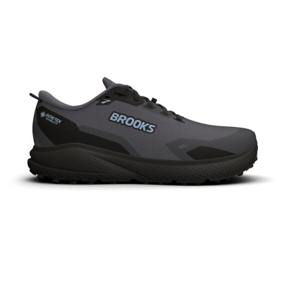 BROOKS DIVIDE 6 GTX GRIS NEGRO ZAPATILLAS MIXTAS HOMBRE VISTA LATERAL,ARISTARUN 2