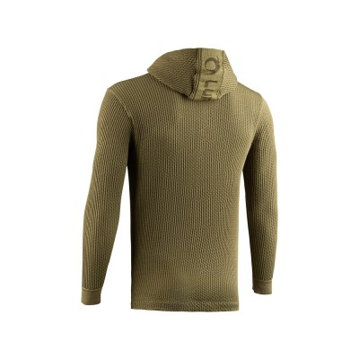 LURBEL WAVE HOODIE OLIVE GREEN SUDADERA TECNICA HOMBRE VISTA FRONTAL,ARISTARUN 2