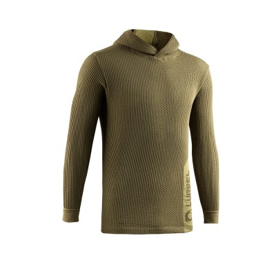 LURBEL WAVE HOODIE OLIVE GREEN SUDADERA TECNICA HOMBRE VISTA FRONTAL,ARISTARUN