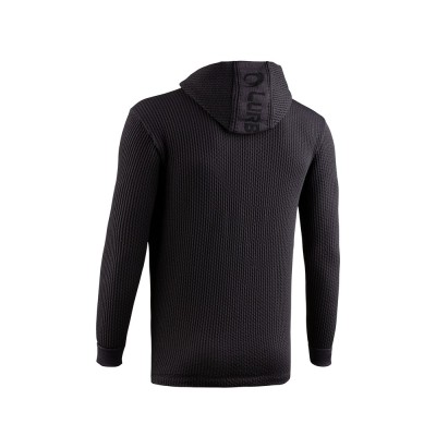 LURBEL WAVE HOODIE BLACK SUDADERA TECNICA HOMBRE VISTA FRONTAL,ARISTARUN 2