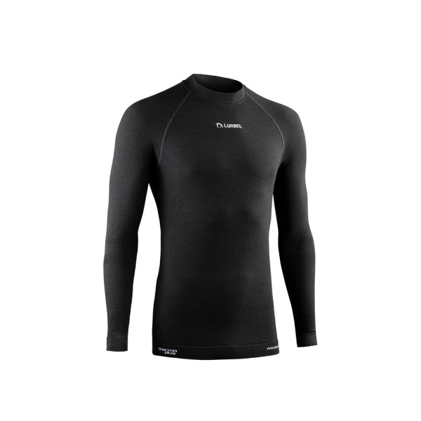 LURBEL CAMISETA TERMICA MERINO HOLLOW BLACK VISTA FRONTAL,ARISTARUN