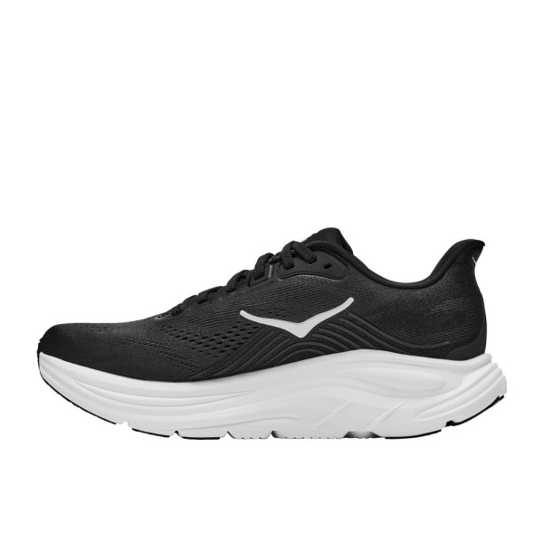 HOKA CLIFTON 11 BLACK WHITE ZAPATILLAS RUNNING HOMBRE VISTA INTERIOR,ARISTARUN