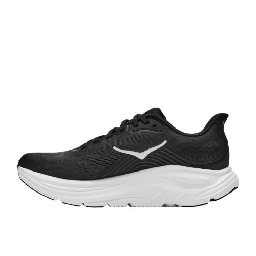 HOKA CLIFTON 11 BLACK WHITE ZAPATILLAS RUNNING HOMBRE VISTA INTERIOR,ARISTARUN