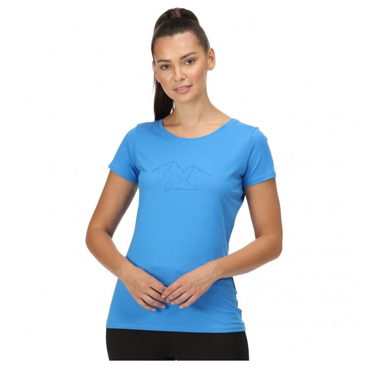 REGATTA  CAMISETA W BREEZED AZUL, ARISTARUN