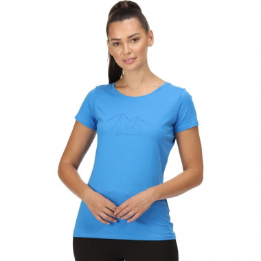 REGATTA  CAMISETA W BREEZED AZUL, ARISTARUN