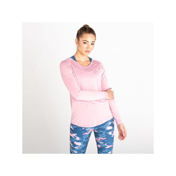 DARE2B CAMISETA MANGA LARGA MUJER DISCERN TEE POWDER PINK, ARISTARUN