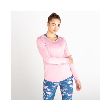 DARE2B CAMISETA MANGA LARGA MUJER DISCERN TEE POWDER PINK, ARISTARUN