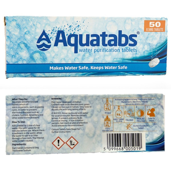 AQUATABS PASTILLAS PURIFICADORAS, ARISTARUN
