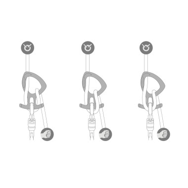 PETZL DESCENSOR PIRANA VERDE, ARISTARUN