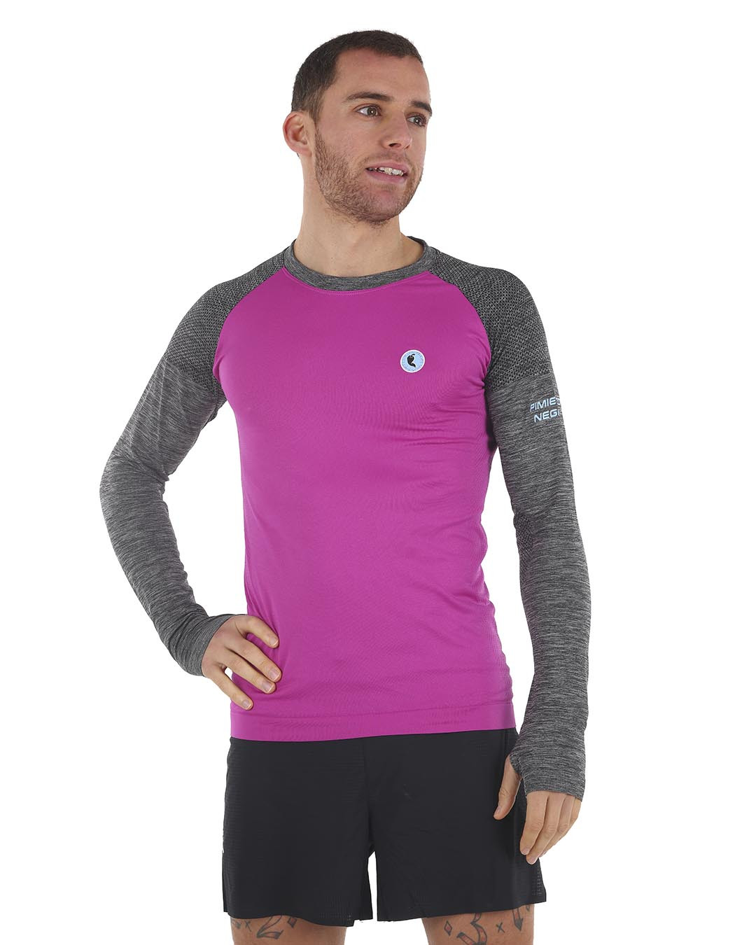 Camisetas Trail Mulher PIMIENTO NEGRO